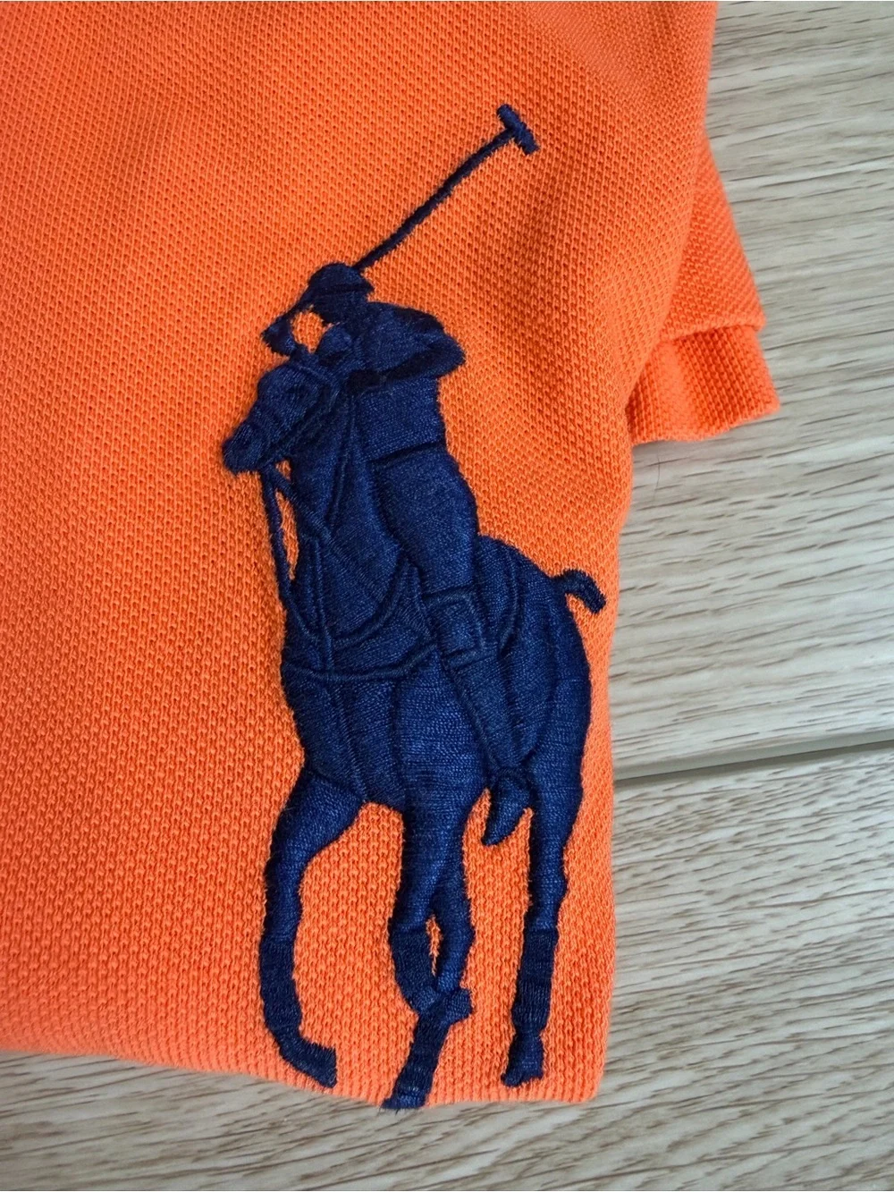 Ralph Lauren Polo Classic Fit Men's Polo in Bright Orange - Picture 4 of 4
